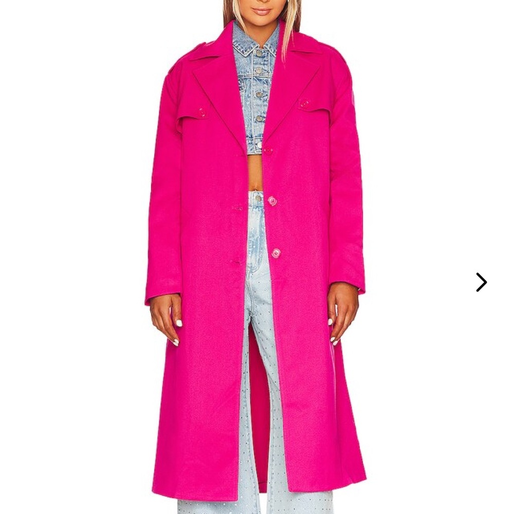 Lovers & Friends VIVIAN COAT Pink/ Fuchsia jacket/trench S